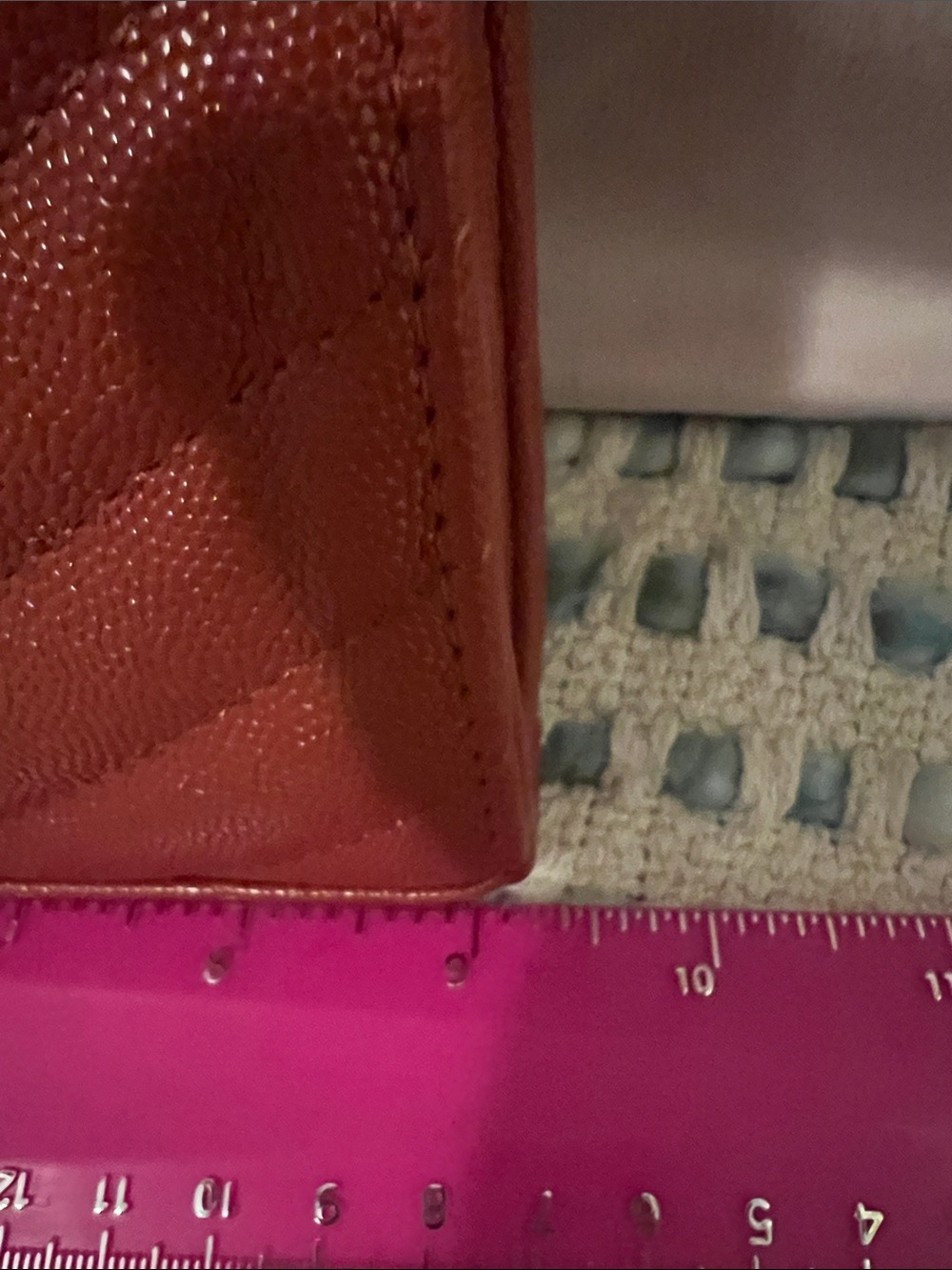 INSPIRED Redish Orange Leather Crossbody with Gold Hardware - Picture 9 of 10